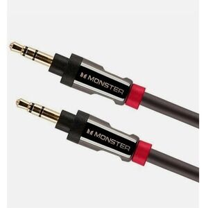 Monster Aux‎ Cable 3.5mm Male to Male Audio Auxiliary Cord Wire Gold Tip